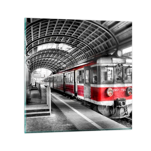 Quadro em vidro - Talvez seja a viagem de sua vida? - 30x30 cm