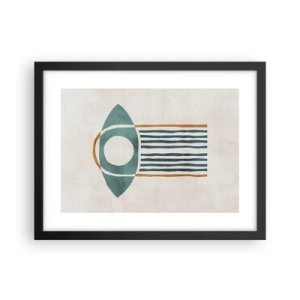 Pôster com moldura preta - Sinais e rituais - 40x30 cm