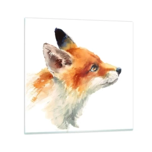 Quadro em vidro - Nunca é demais ter cuidado - 30x30 cm