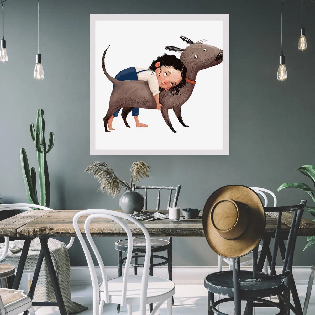 Pôster - Melhores amigos - 60x60 cm