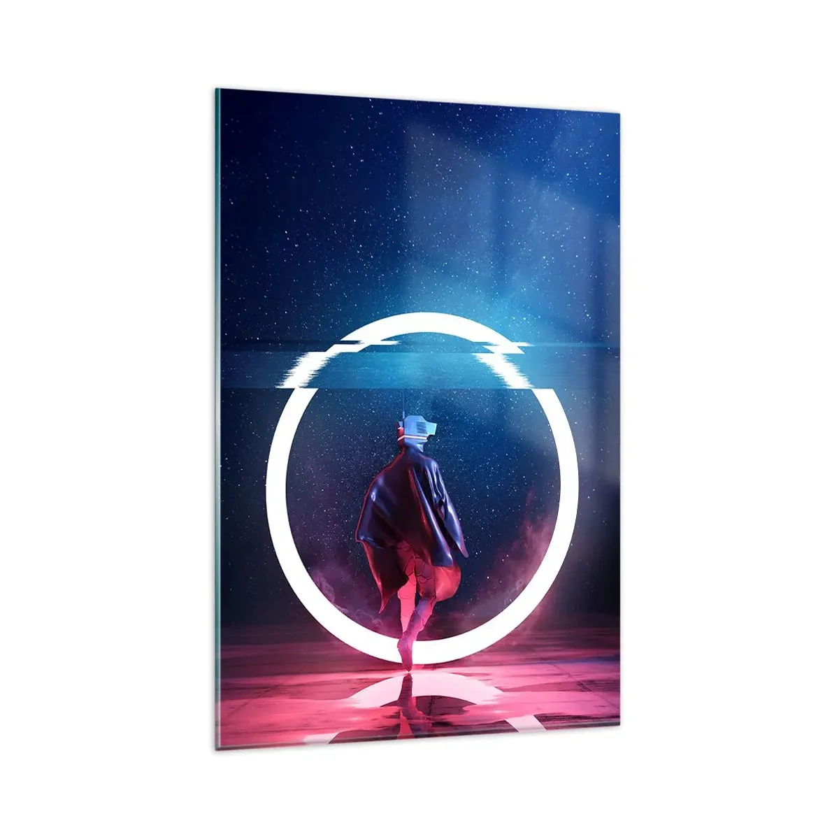 Quadro em vidro - Entre Mundos - 80x120 cm