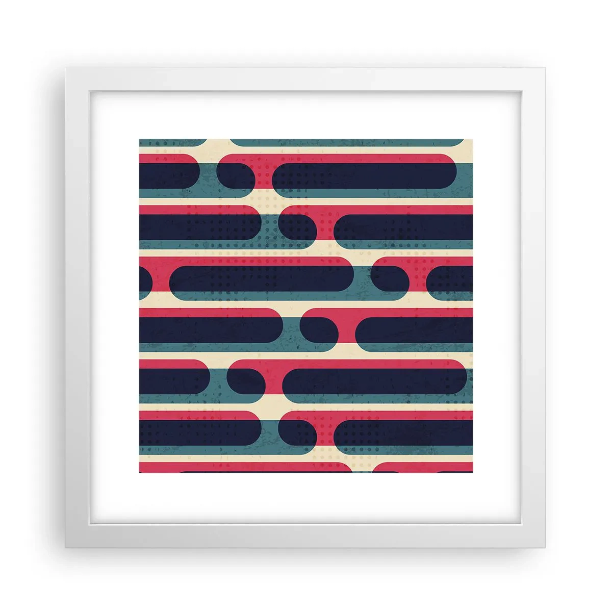 Pôster em moldura branca - Avançado e profundo - 30x30 cm