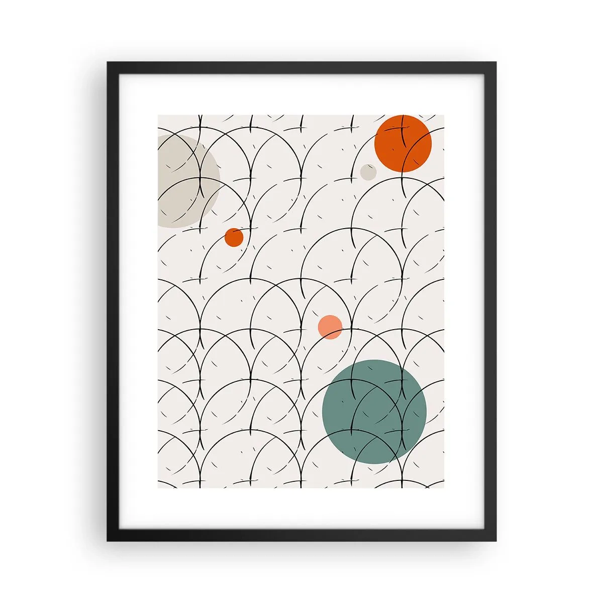 Pôster com moldura preta - No espírito da pop art - 40x50 cm