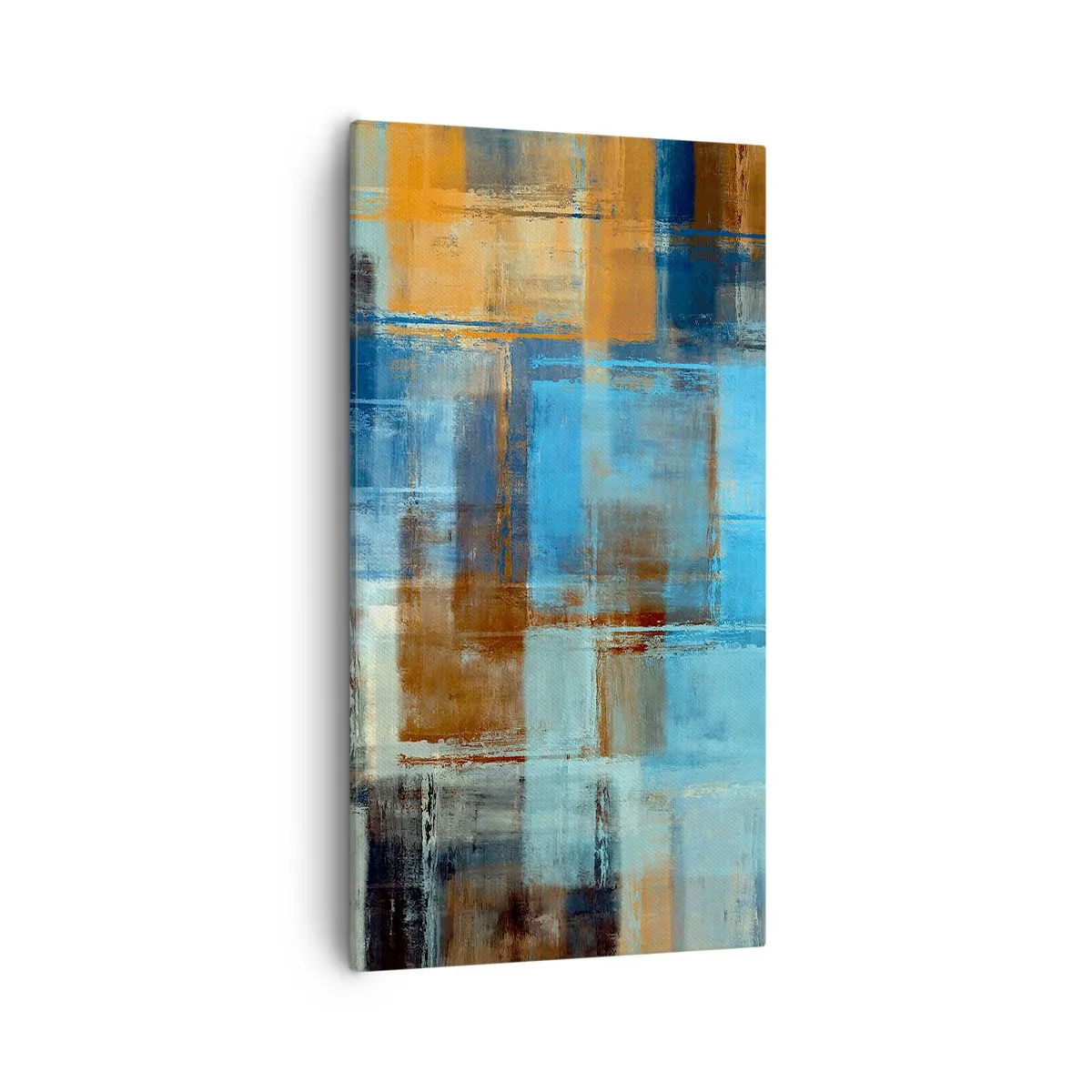Quadro em tela - Através da cortina azul - 55x100 cm