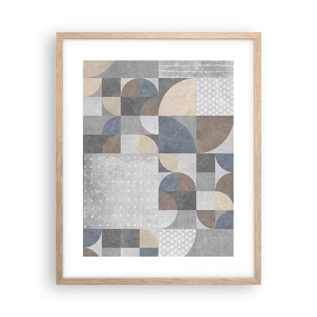 Pôster com moldura de carvalho claro - Fantasia cerâmica - 40x50 cm