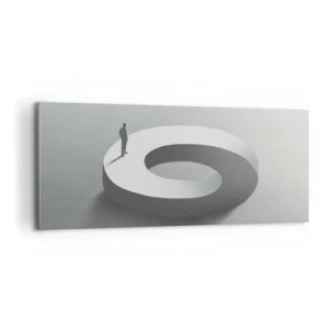 Quadro em tela - Seja inteligente - 100x40 cm