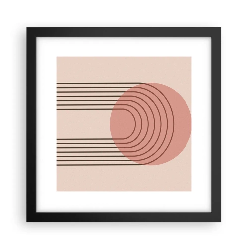 Pôster com moldura preta - Atração irresistível - 30x30 cm