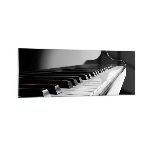 Quadro em vidro - Harmonia de formas e cores - 140x50 cm