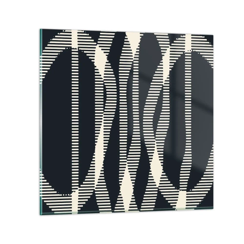 Quadro em vidro - Uma tentativa de quebrar a escuridão - 50x50 cm