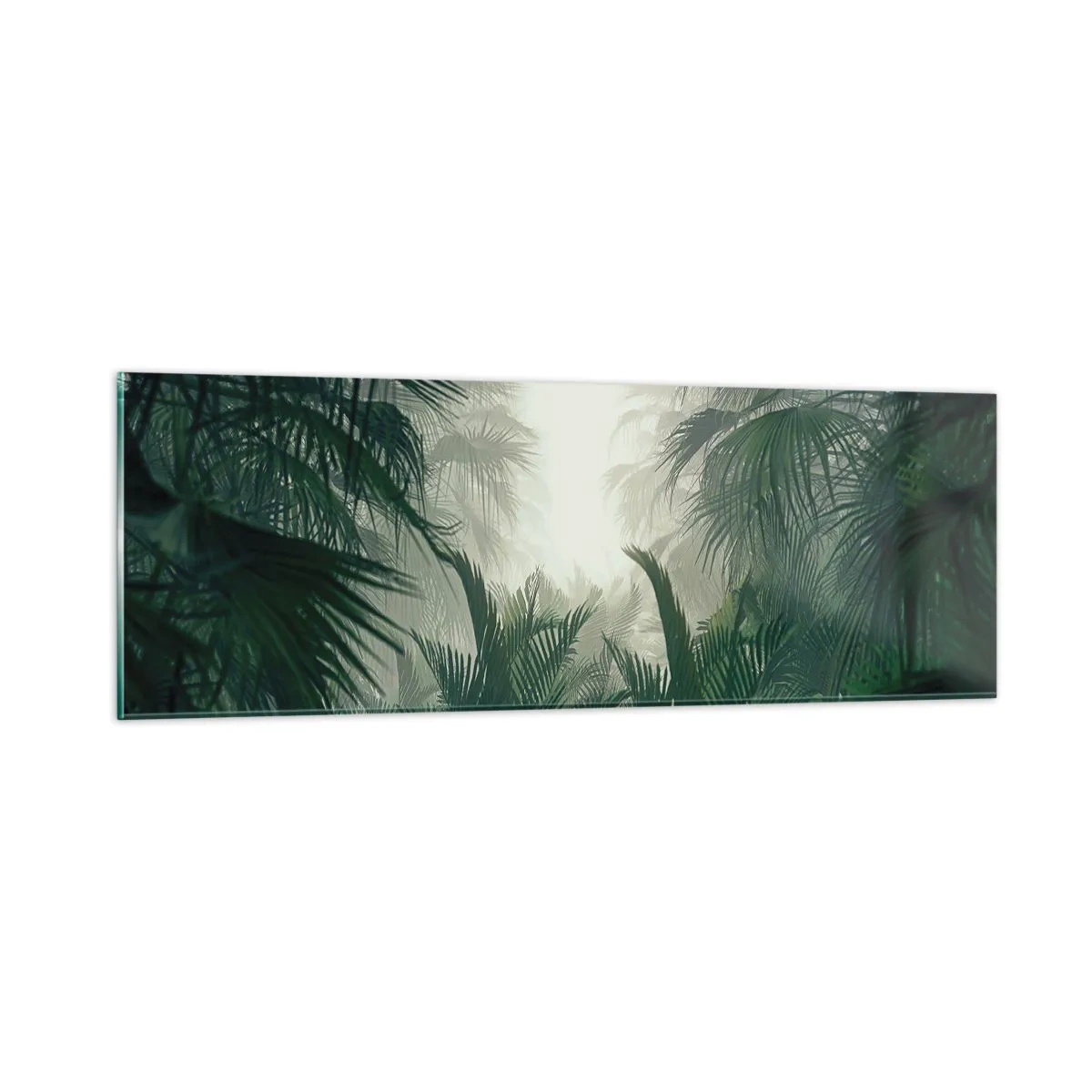 Quadro em vidro - Mistério tropical - 90x30 cm