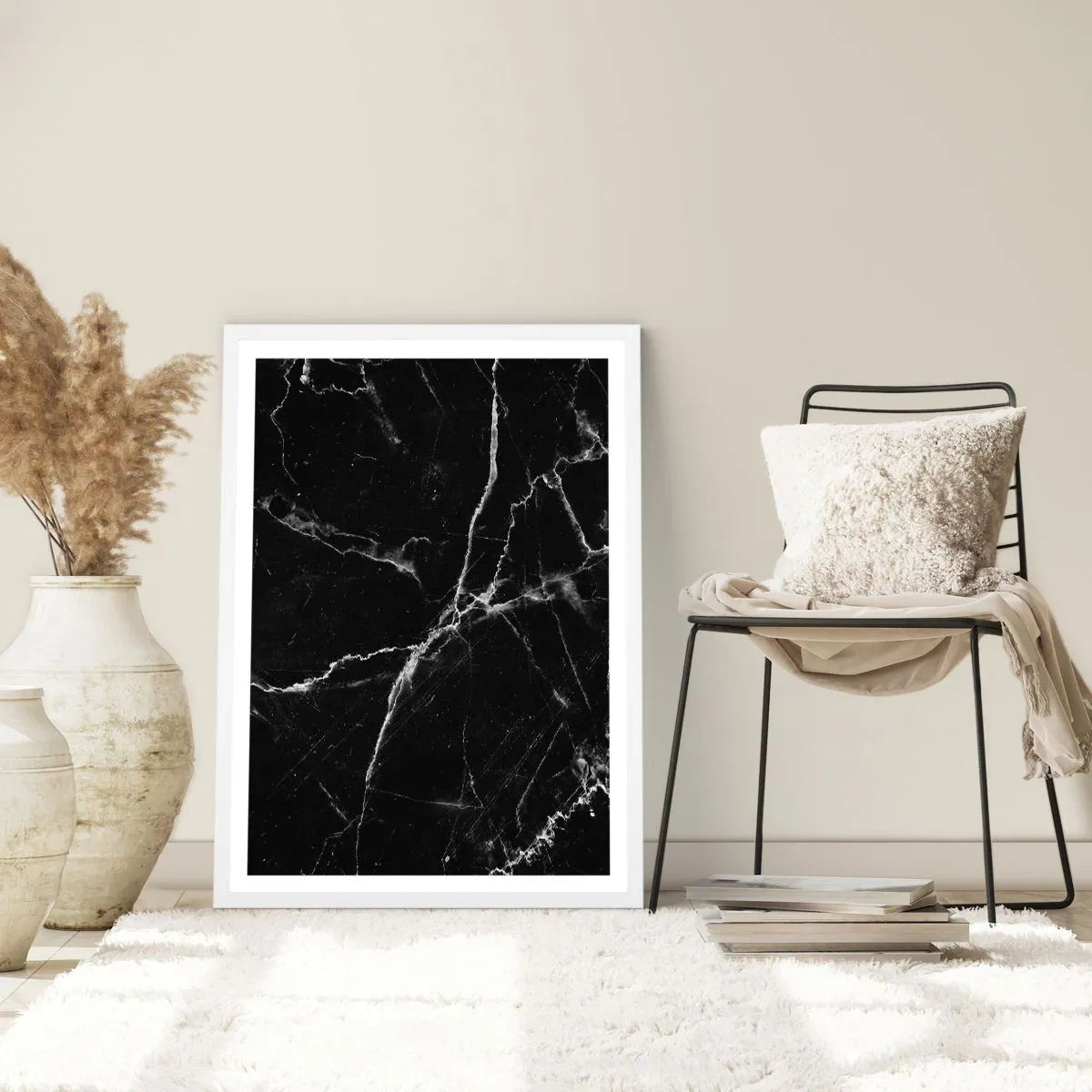 Pôster em moldura branca - A vida secreta da pedra - 50x70 cm