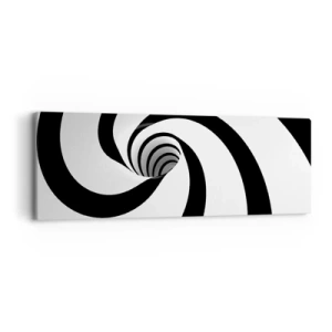 Quadro em tela - Deixar levar-se pelo vórtice - 90x30 cm
