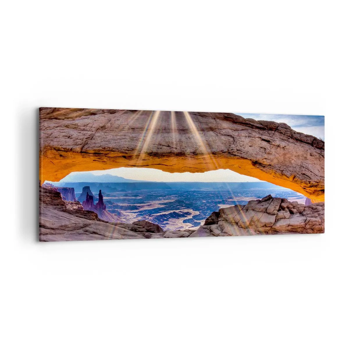Quadro em tela - Através do portão de pedra - 120x50 cm