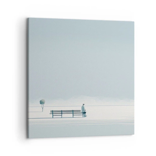 Quadro em tela - Sim, estou esperando. - 60x60 cm