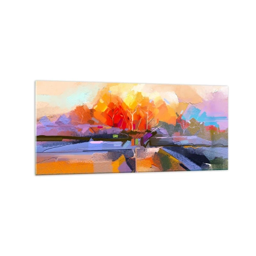 Quadro em vidro - O outono chegou - 120x50 cm