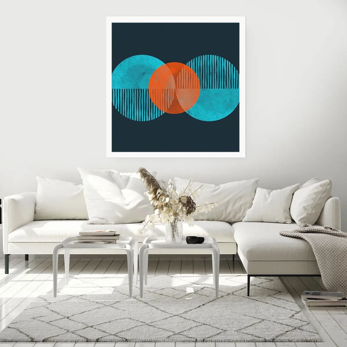 Pôster - Obras de arte simétricas - 50x50 cm