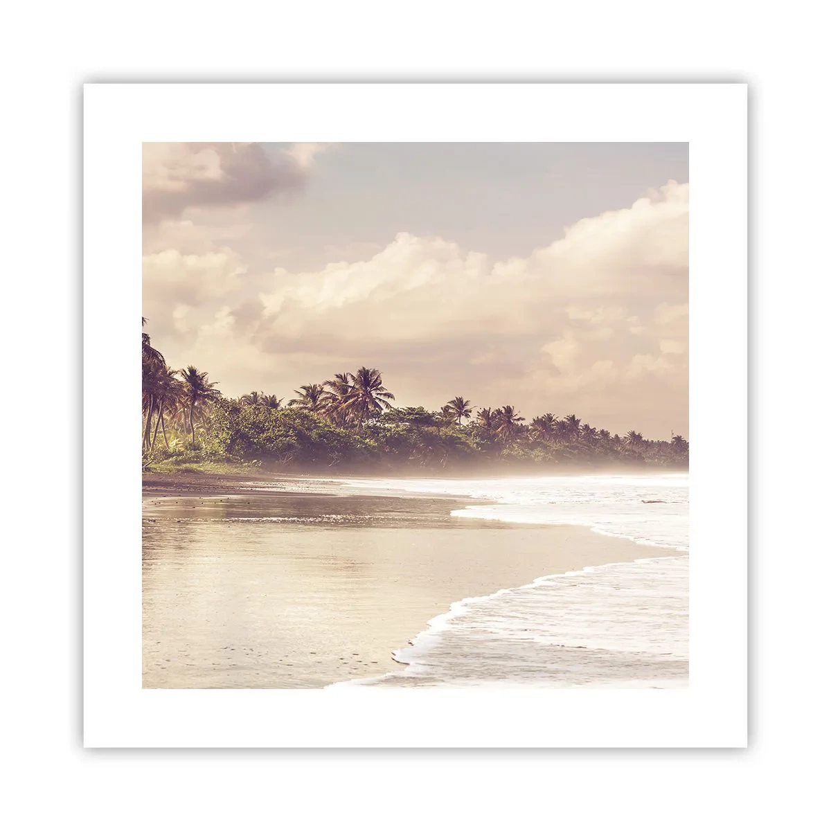 Pôster - Carícia das ondas - 40x40 cm