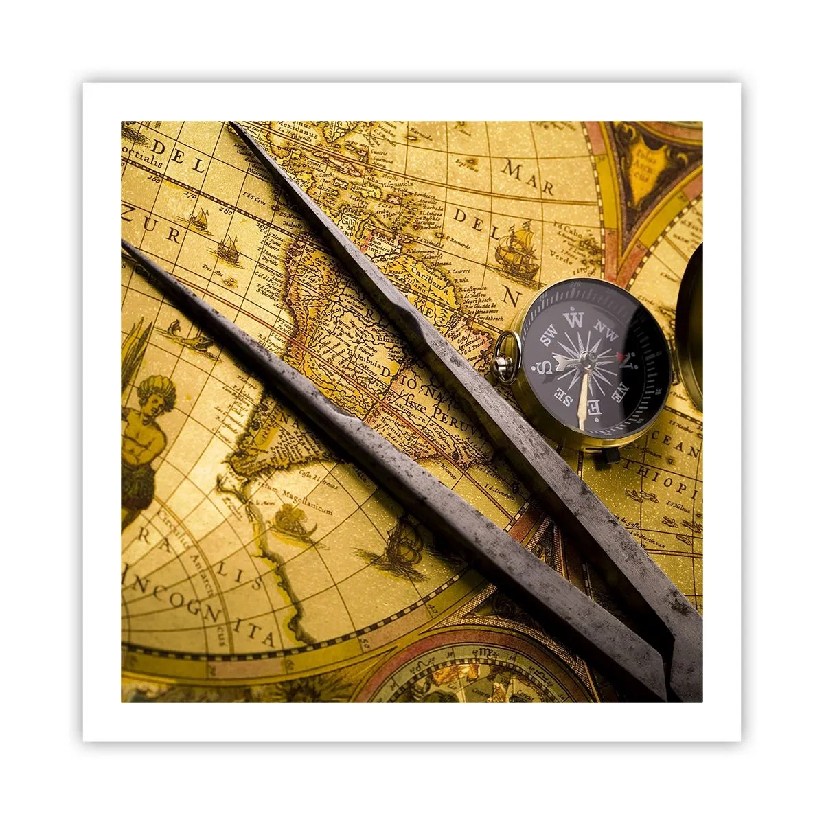 Pôster - Onde estão esses tesouros? - 60x60 cm