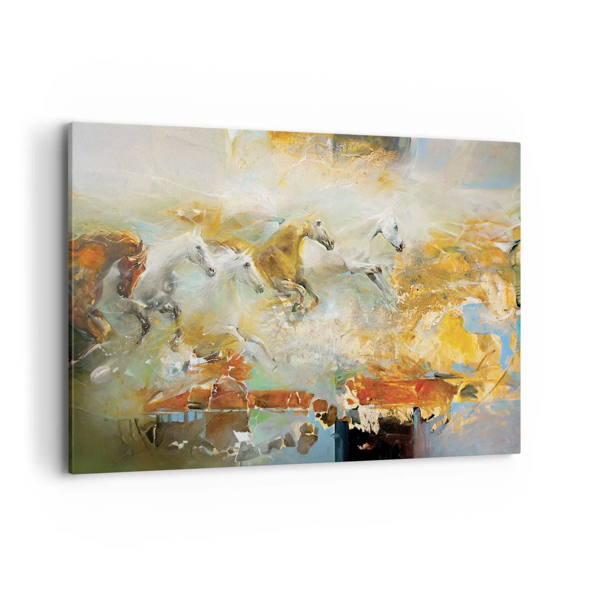 Quadro em tela - A galope através da luz - 120x80 cm