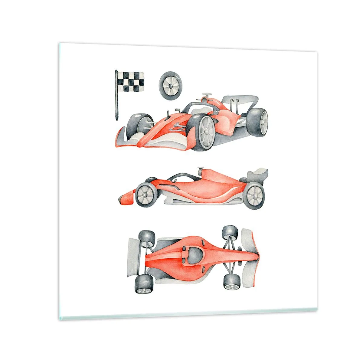 Quadro em vidro - Persiga seu sonho - 70x70 cm