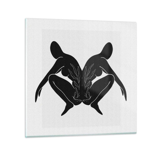 Quadro em vidro - Uma alma comum - 70x70 cm