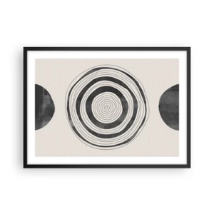 Pôster com moldura preta - Importante é o que há no caminho - 70x50 cm
