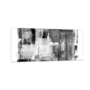Quadro em vidro - O cinza é lindo - 100x40 cm