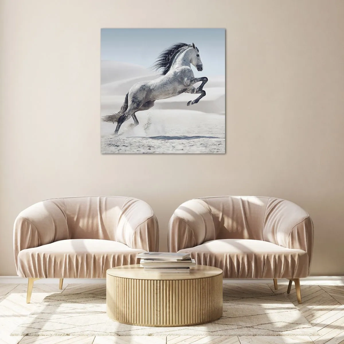 Quadro em vidro - Príncipe árabe - 60x60 cm