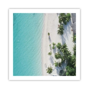 Pôster - Férias no paraíso - 60x60 cm