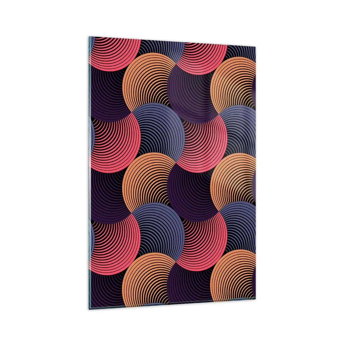 Quadro em vidro - Num ritmo circular - 80x120 cm