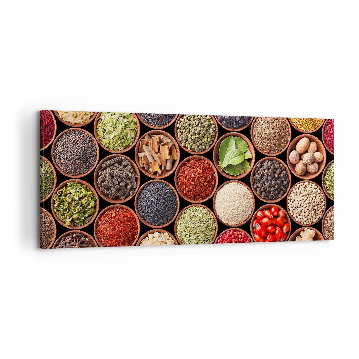 Quadro em tela - Todos os sabores do mundo - 120x50 cm