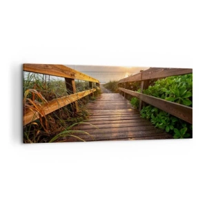 Quadro em tela - Direto para a costa - 120x50 cm