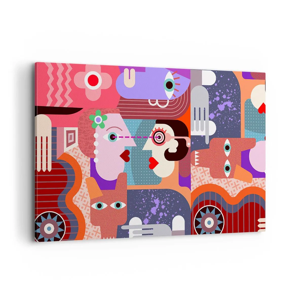 Quadro em tela - Olho no olho - 120x80 cm