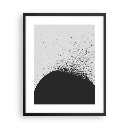 Pôster com moldura preta - Movimento das moléculas - 40x50 cm