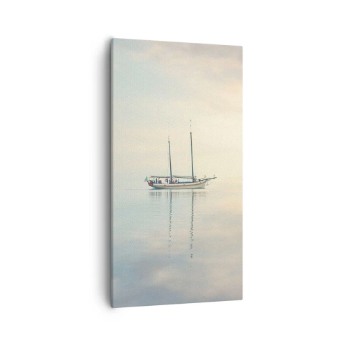 Quadro em tela - Num mar de silêncio - 55x100 cm