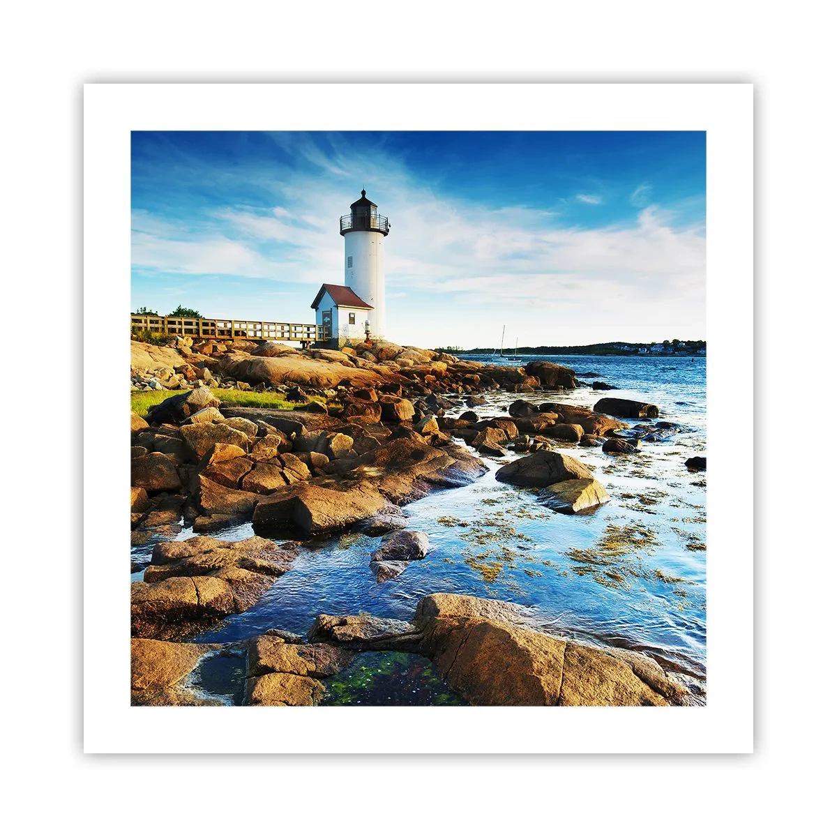 Pôster - Voltem bem, estou à espera - 50x50 cm