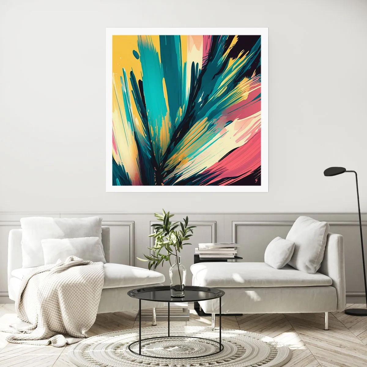 Pôster - Composição – uma explosão de alegria - 40x40 cm