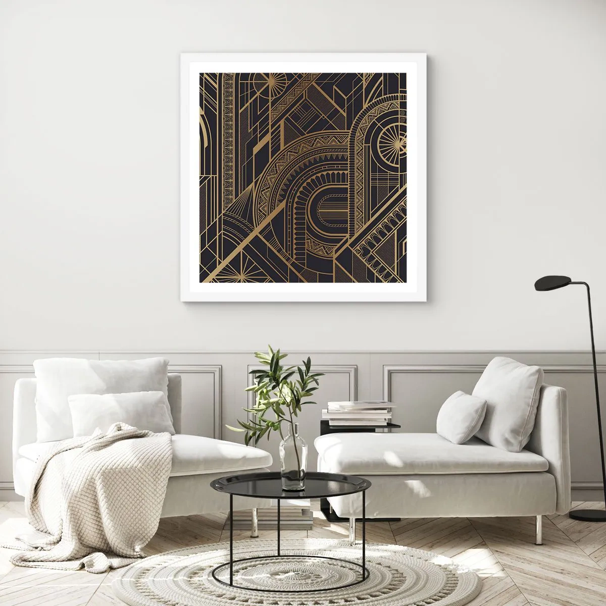 Pôster em moldura branca - Conceitos, ideias, planos - 60x60 cm