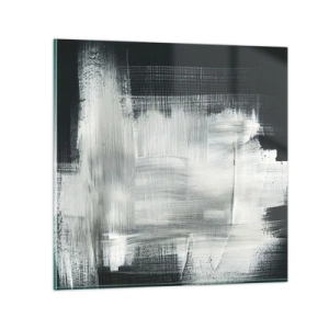 Quadro em vidro - Entrelaçado na vertical e horizontal - 40x40 cm