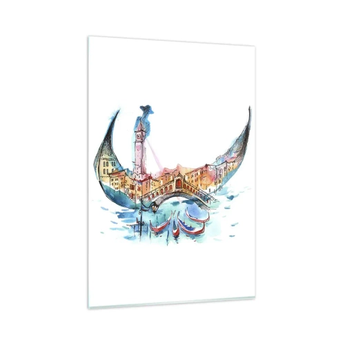 Quadro em vidro - Navegamos pela cidade - 80x120 cm