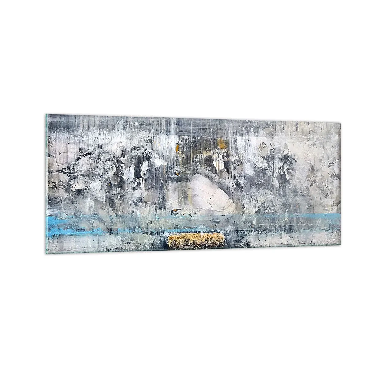 Quadro em vidro - Pelo gelo ou pelo torrão de terra - 100x40 cm