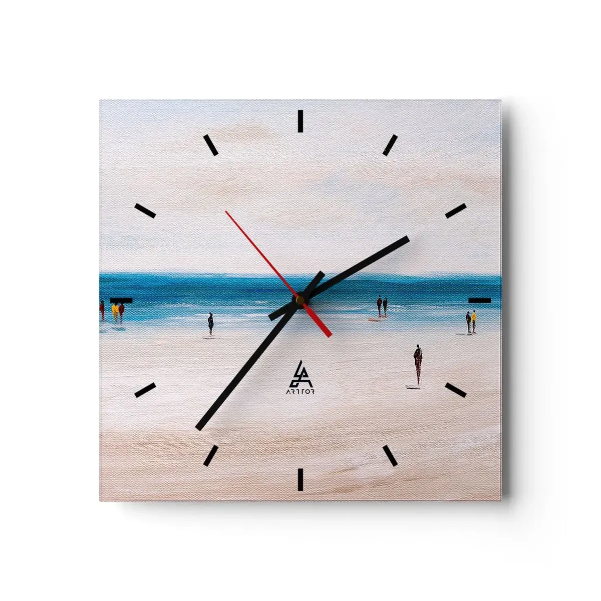 Relógio de parede - Relógio em vidro - Uma necessidade natural - 40x40 cm