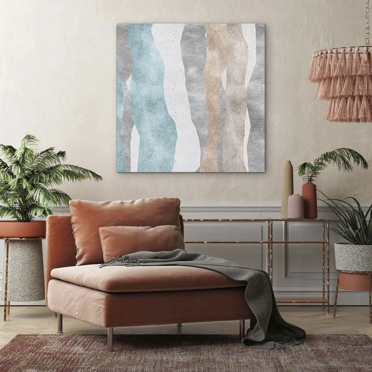 Quadro em tela - Um estudo de proximidade - 70x70 cm
