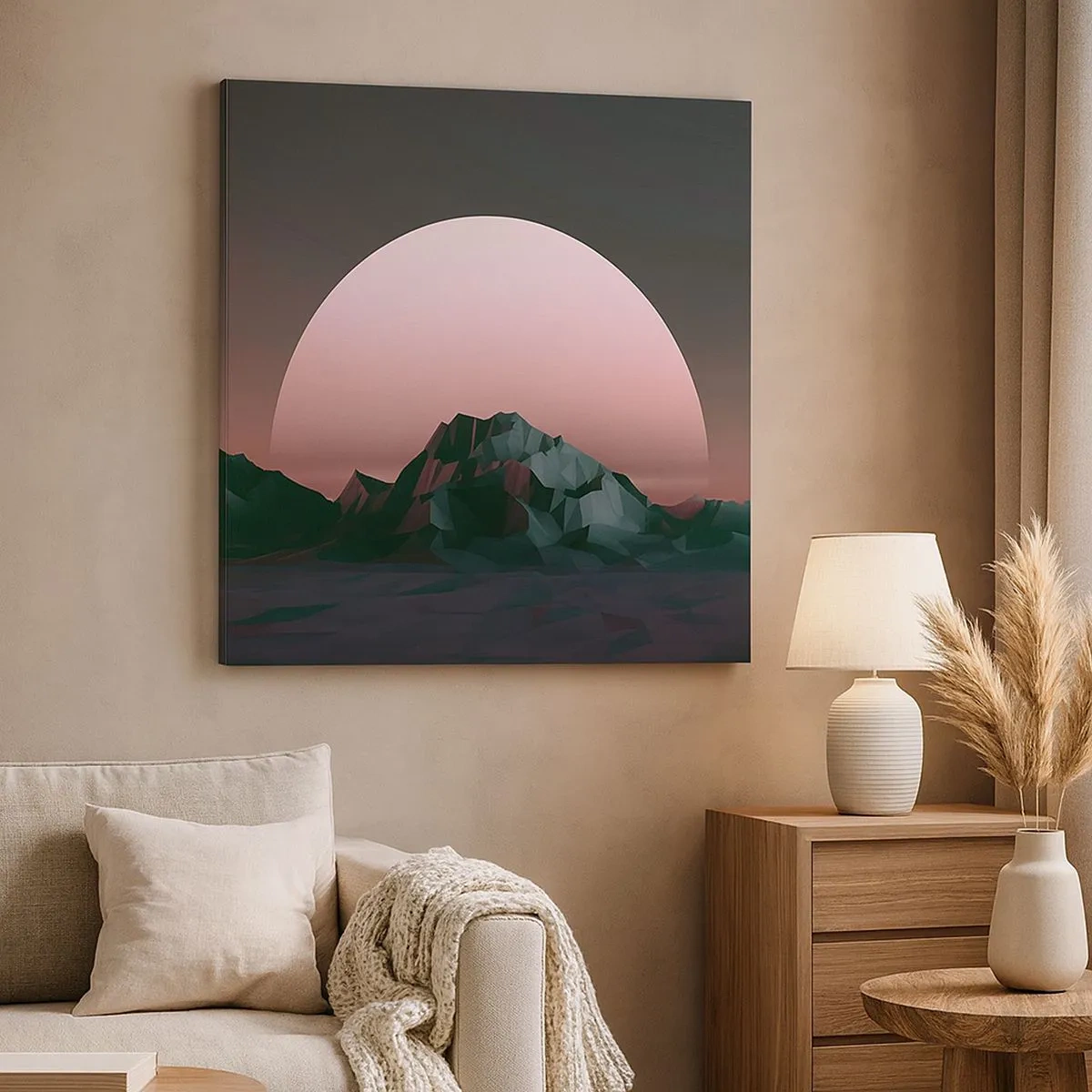 Quadro em tela - Numa galáxia vizinha - 30x30 cm