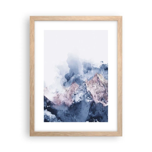 Pôster com moldura de carvalho claro - Estes são os verdadeiros picos! - 30x40 cm