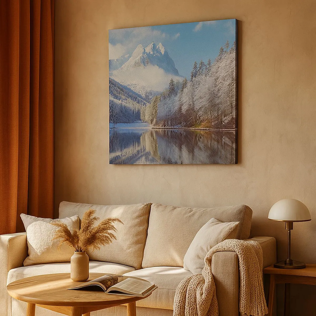 Quadro em tela - Guarda de neve - 30x30 cm