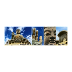 Amostra de Papel de Parede Standard Eco - Viva sem medo - Buda, Religião, Ásia - 100x30 cm