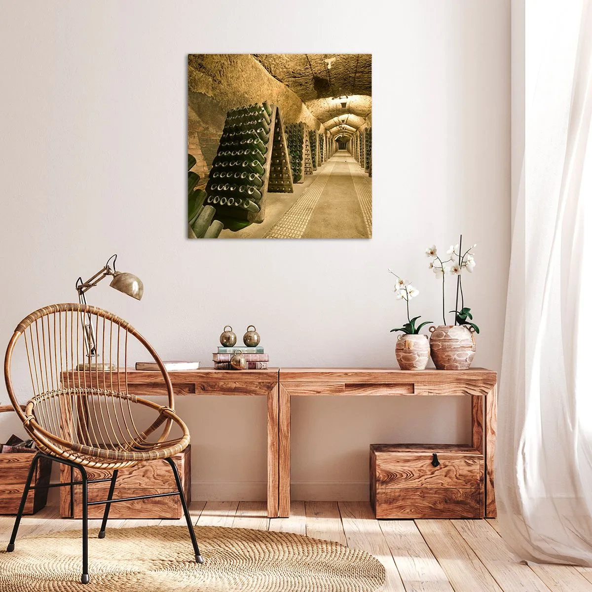 Quadro em tela - O nascimento do sabor - 50x50 cm