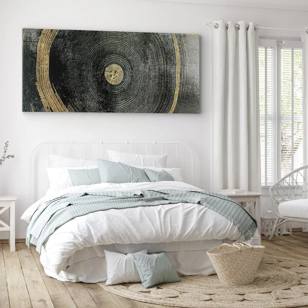 Quadro em tela - Mudança e persistência - 140x50 cm