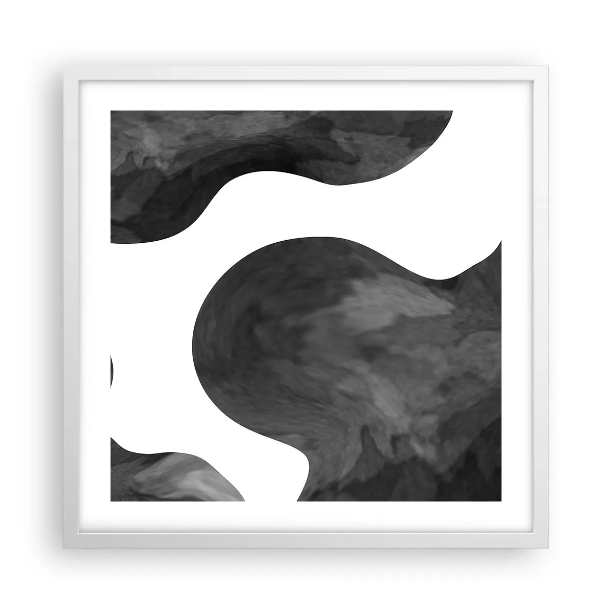 Pôster em moldura branca - Via Láctea - 50x50 cm